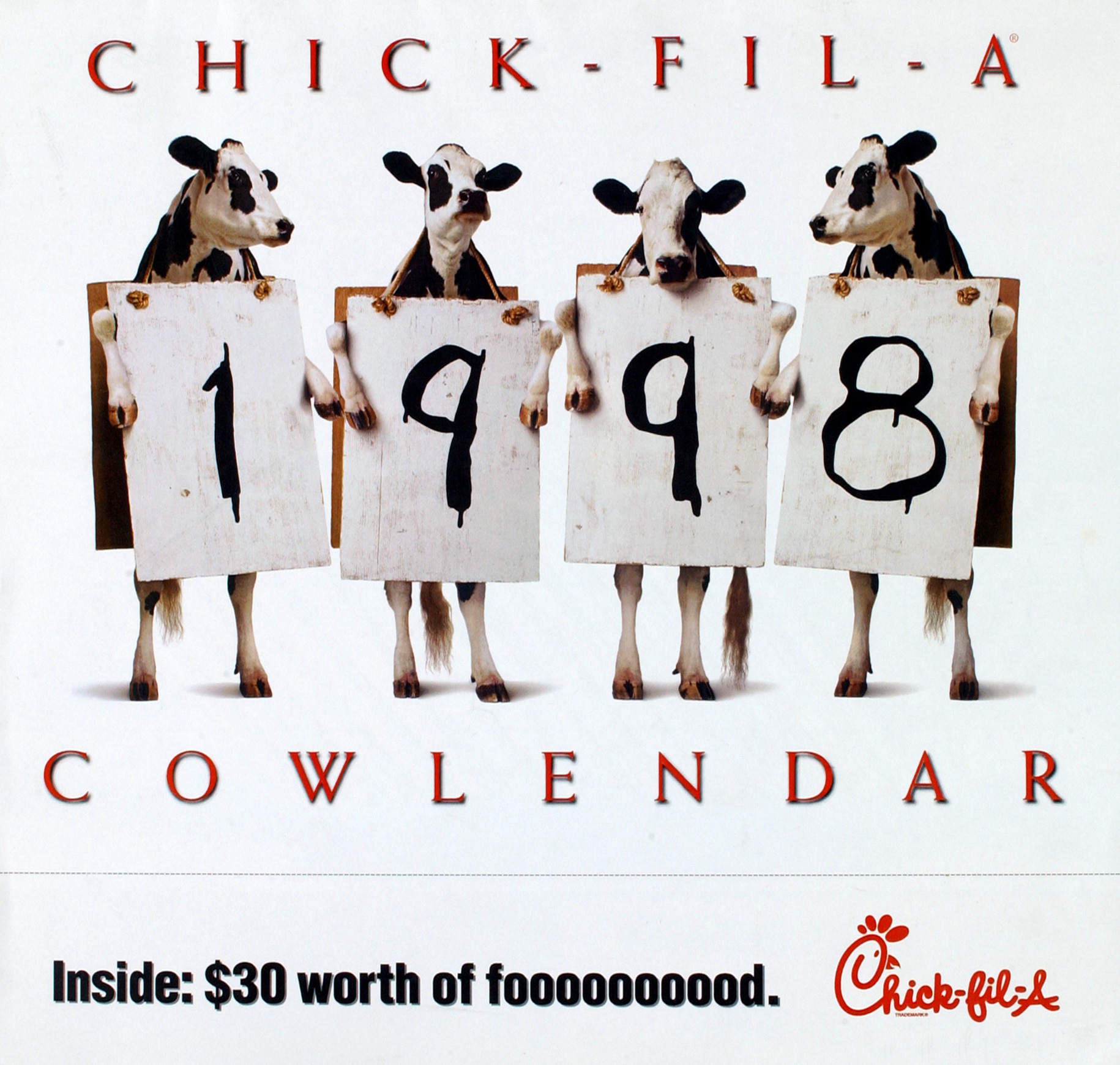 1998 – The first cow calendar is created